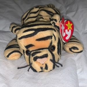 ⭐️ 5/$20 RARE Stripes Ty original beanie baby with tags